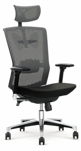 Ambasador irodai szék, szürke / fekete