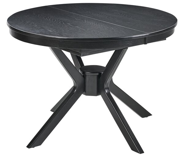 Kihúzható étkezőasztal TYMIS Fekete tölgy 107/137 cm 107 cm