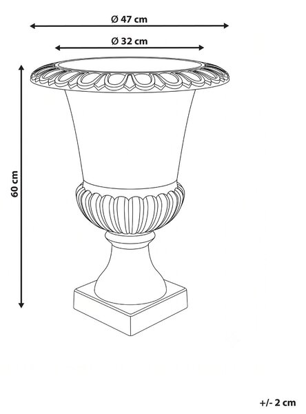 Virágcserép MELOS 47 cm Tópszín