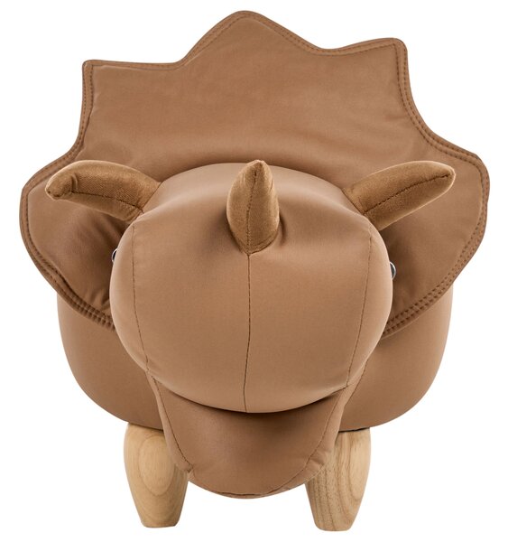 Állatos puff tárolóval TRICERATOPS Barna Dinoszaurusz