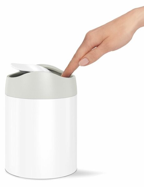 Asztali hulladékkosár Mini 1,5 l, rozsdamentes acél