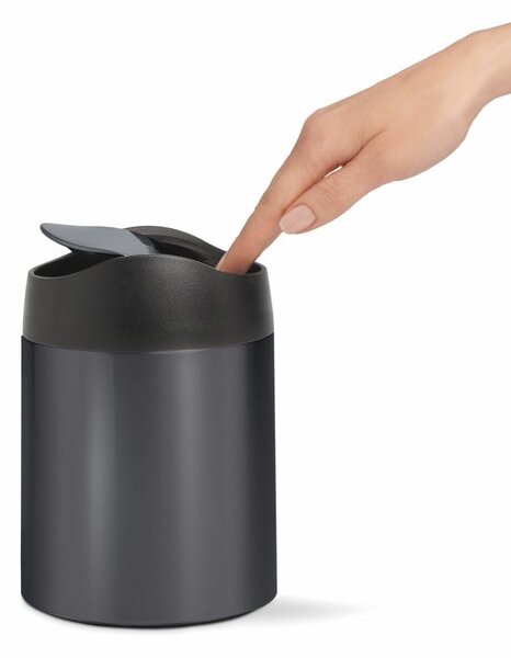 Asztali hulladékkosár Mini 1,5 l, rozsdamentes acél