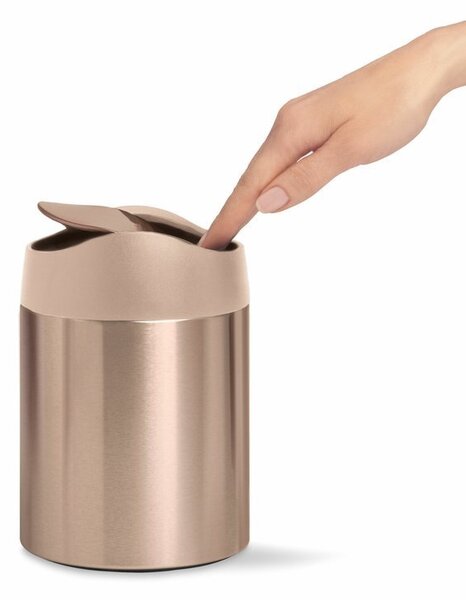 Asztali hulladékkosár Mini 1,5 l, rozsdamentes acél