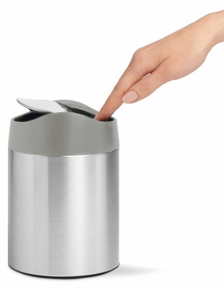 Asztali hulladékkosár Mini 1,5 l, rozsdamentes acél