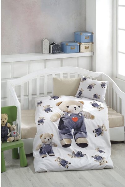 Pamut gyerek ágyneműhuzat babaágyhoz lepedővel-négyrészes 100x150 cm – Mila Home