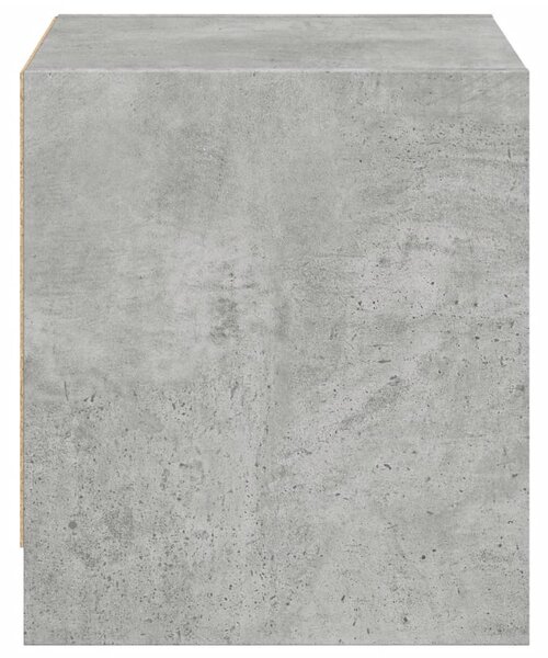 2 db betonszürke éjjeliszekrény üvegajtókkal 35 x 37 x 42 cm