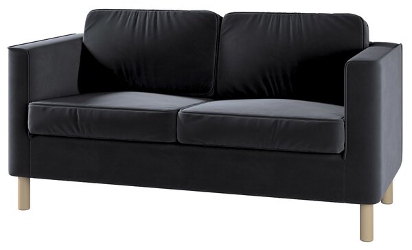 Pärup 2 személyes IKEA kanapéhoz huzat termék színe fekete szövet fényes, welwet