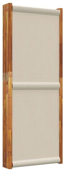 Világosszürke 5 paneles térelválasztó 350 x 180 cm