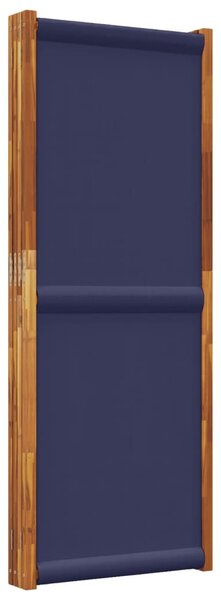 Sötétkék 4 paneles térelválasztó 280 x 180 cm