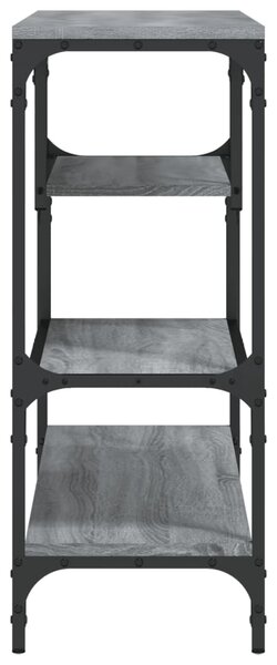 Szürke sonoma szerelt fa tálalóasztal 100x30x75 cm