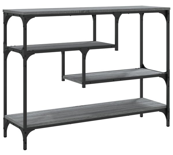 Szürke sonoma szerelt fa tálalóasztal 100x30x75 cm