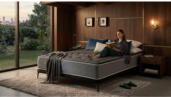 Közepes keménységű-extra kemény kétoldalas hab matrac 140x200 cm Premium Black Multizone – Moonia