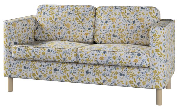 Pärup 2 személyes IKEA kanapéhoz huzat termék színe sárga szövet fonott, mintás