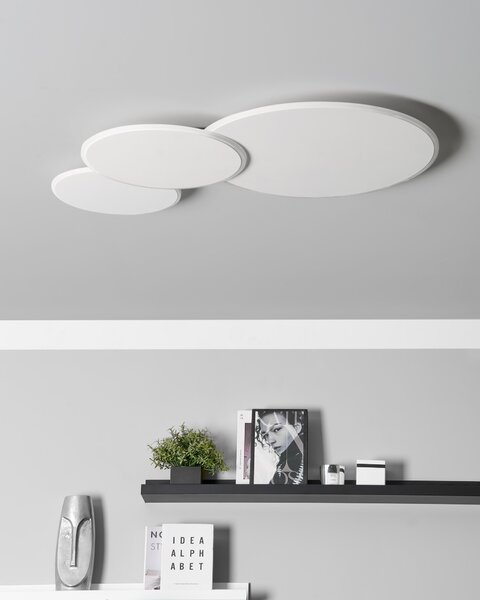 LED mennyezeti lámpa GABRIK Dimmer funkcióval Fém Fehér