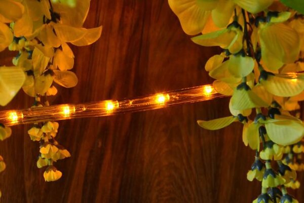 NEXOS Fénykábel 240 LED Sárga 10 m