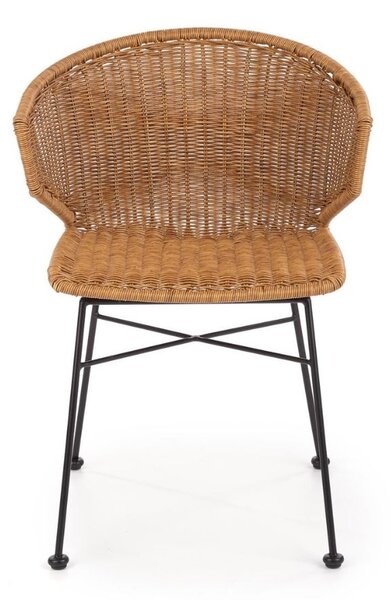 Besant étkezőszék, rattan / fekete