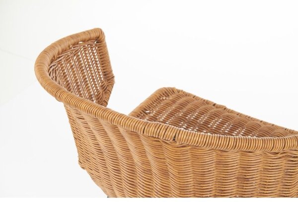 Besant étkezőszék, rattan / fekete