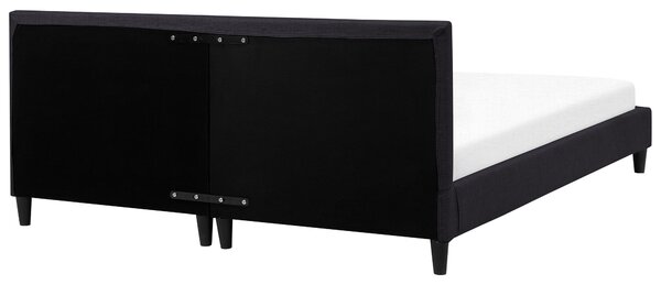 Ágy LED világítással FITOU 180 x 200 cm Fekete