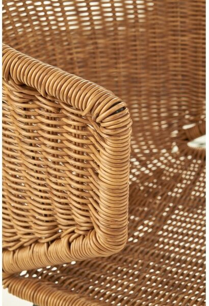 Besant étkezőszék, rattan / fekete