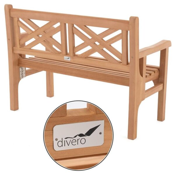 DIVERO Kerti pad összecsukható 120 cm