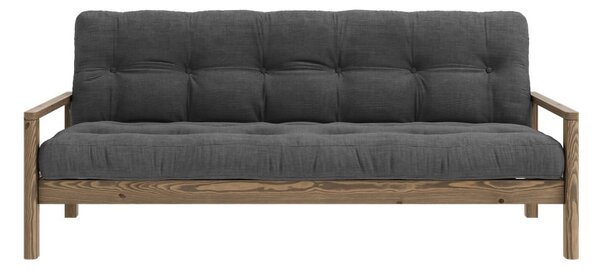 Fekete-antracitszürke kinyitható kanapé 205 cm Knob – Karup Design