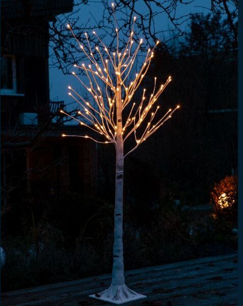 VOLTRONIC® Dekoratív fa LED 180 cm + vezérlő meleg fehér