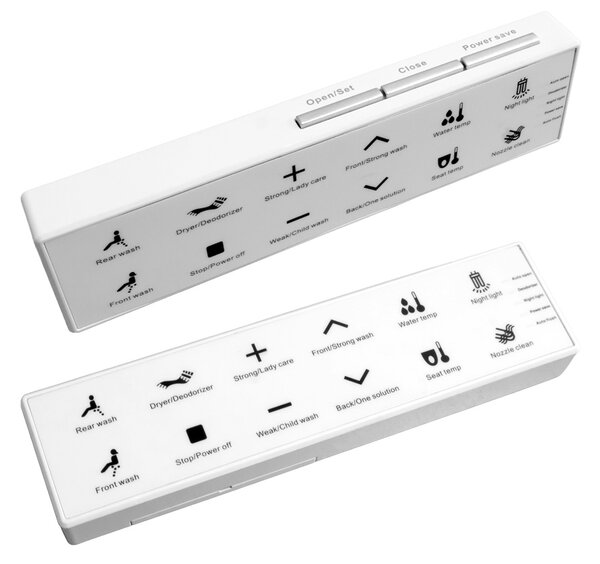 Mereo, Mereo WC beépített elektronikus bidével, RIMLESS, 592x380x430 cm, kerámia, ülőkével, MER-VSD110S2