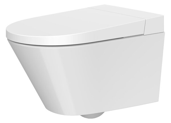 Mereo, Mereo WC beépített elektronikus bidével, RIMLESS, 592x380x430 cm, kerámia, ülőkével, MER-VSD110S2