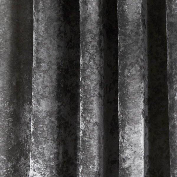 Szürke függöny szett 2 db-os 168x229 cm Crushed Velvet – Catherine Lansfield