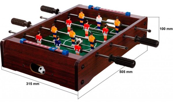 GamesPlanet® Csocsóasztal mini DUNDEE Sötét 51 x 31 cm
