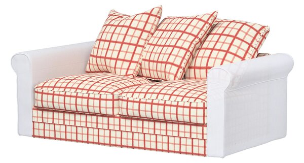 Huzat IKEA Grönlid 2 személyes kanapé szekcióra termék színe piros szövet mintás