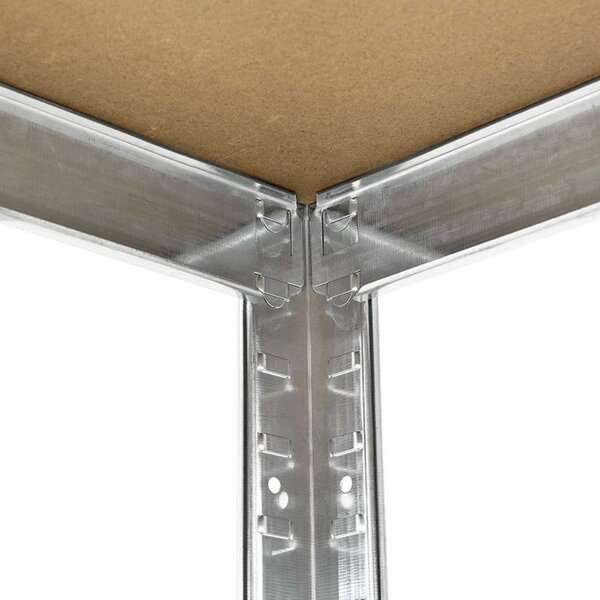 Sarokpolc garázsba 5 polc 180 x 70 x 40–70 cm 875 kg