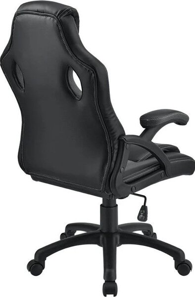 Ergonomikus irodai szék állítható háttámlával fekete