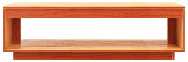 Viaszbarna tömör fenyőfa dohányzóasztal 110 x 50 x 33,5 cm