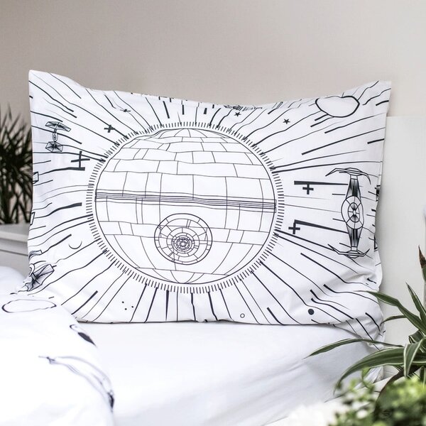 Egyszemélyes pamut gyerek ágyneműhuzat világító hatással 140x200 cm Star Wars – Jerry Fabrics