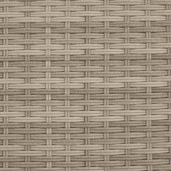 2 személyes szürke polyrattan kerti kanapé baldachinnal/székkel