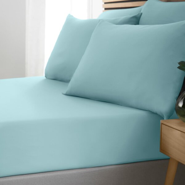 Kék gumis lepedő 90x190 cm So Soft Easy Iron – Catherine Lansfield