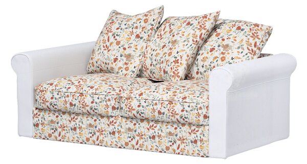 Huzat IKEA Grönlid 2 személyes kanapé szekcióra termék színe narancssárga szövet fonott, mintás