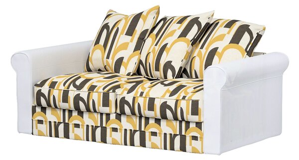Huzat IKEA Grönlid 2 személyes kanapé szekcióra termék színe színes szövet fonott, mintás