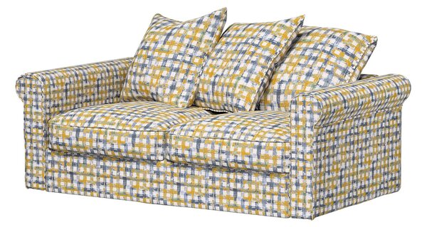 Huzat IKEA Grönlid 2 személyes kanapé szekcióra termék színe kék szövet fonott, mintás