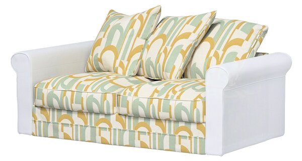 Huzat IKEA Grönlid 2 személyes kanapé szekcióra termék színe zöld szövet fonott, mintás