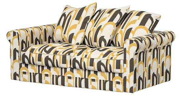 Huzat IKEA Grönlid 2 személyes kanapé szekcióra termék színe színes szövet fonott, mintás