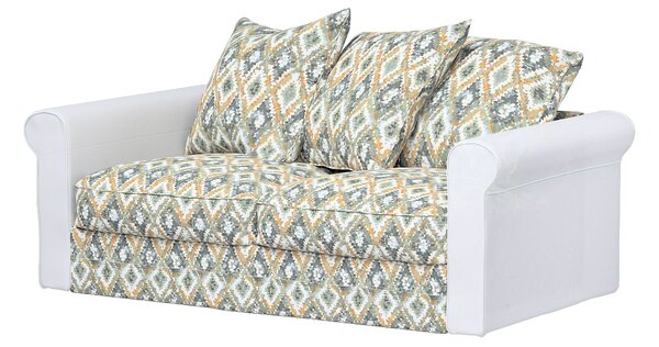 Huzat IKEA Grönlid 2 személyes kanapé szekcióra termék színe kék szövet fonott, mintás