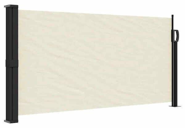 VidaXL krémszínű behúzható oldalsó napellenző 100 x 1000 cm