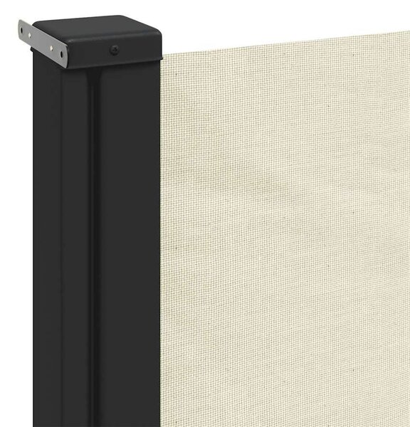 VidaXL krémszínű behúzható oldalsó napellenző 100 x 1000 cm