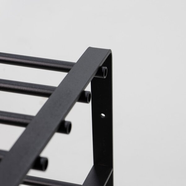 Fekete fém cipőtartó 70x48,5x29 cm Rex – Spinder Design