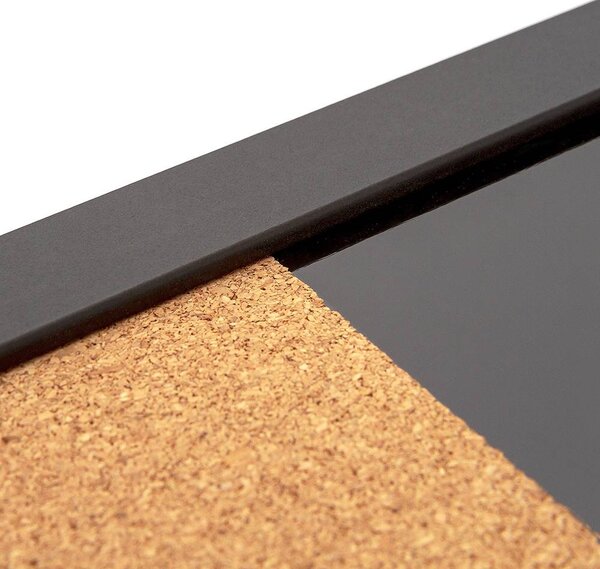 Combi Board tábla / parafa 60 × 90 cm, fekete