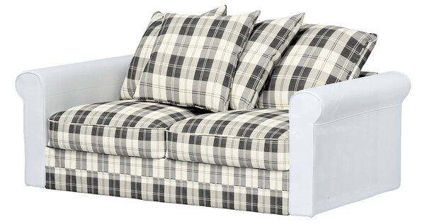 Huzat IKEA Grönlid 2 személyes, kihúzható kanapéra termék színe fekete szövet fonott, mintás