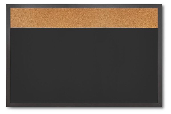 Combi Board tábla / parafa 60 × 90 cm, fekete