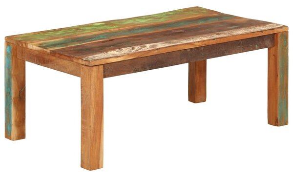 Dohányzóasztal 110x55x40 cm Tömör, újrahasznosított fa